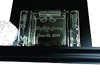 Algopix Similar Product 4 - Large Glass Block Laser Engraved Sand