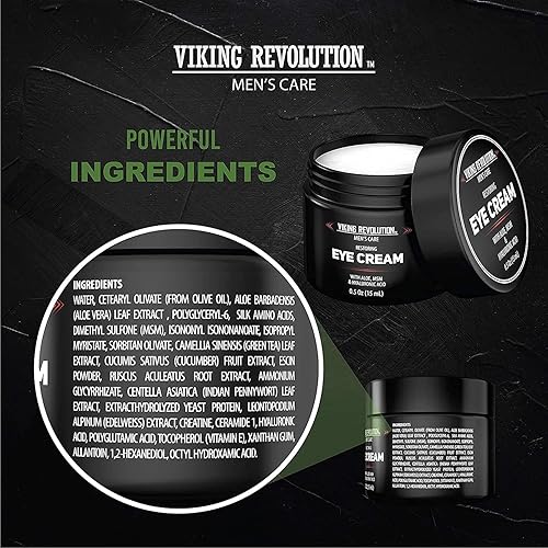 Miniatura 4 de Crema de ojos natural para hombres  Crema de ojos para hombre para tratamiento antienvejecimiento, círculo oscuro debajo de los ojos. Crema