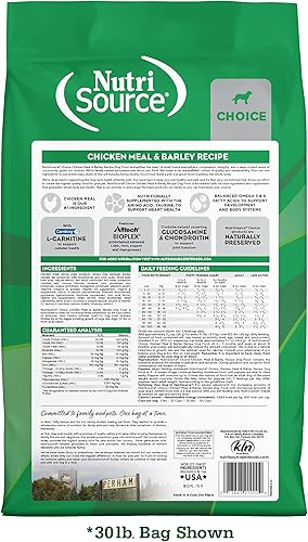 Miniatura 2 de NutriSource Choice - Alimento seco para perros, pollo y cebada, 30 libras