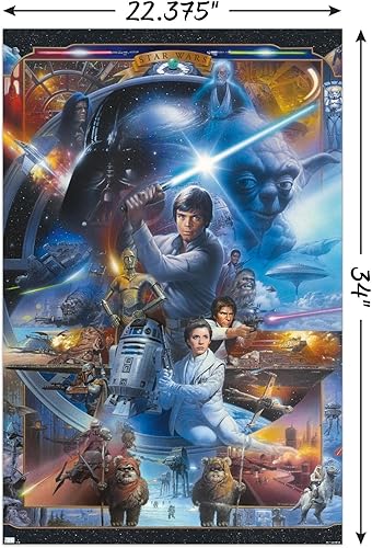 Miniatura 3 de Trends International Star Wars Trilogía original - Póster de pared de collage