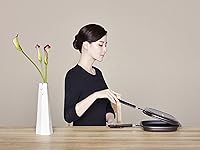 Vista 6 de Happycall Titanium Nonstick Double Pan, Flip Pan, Square, Dishwasher Safe, PFOA-free, Brown