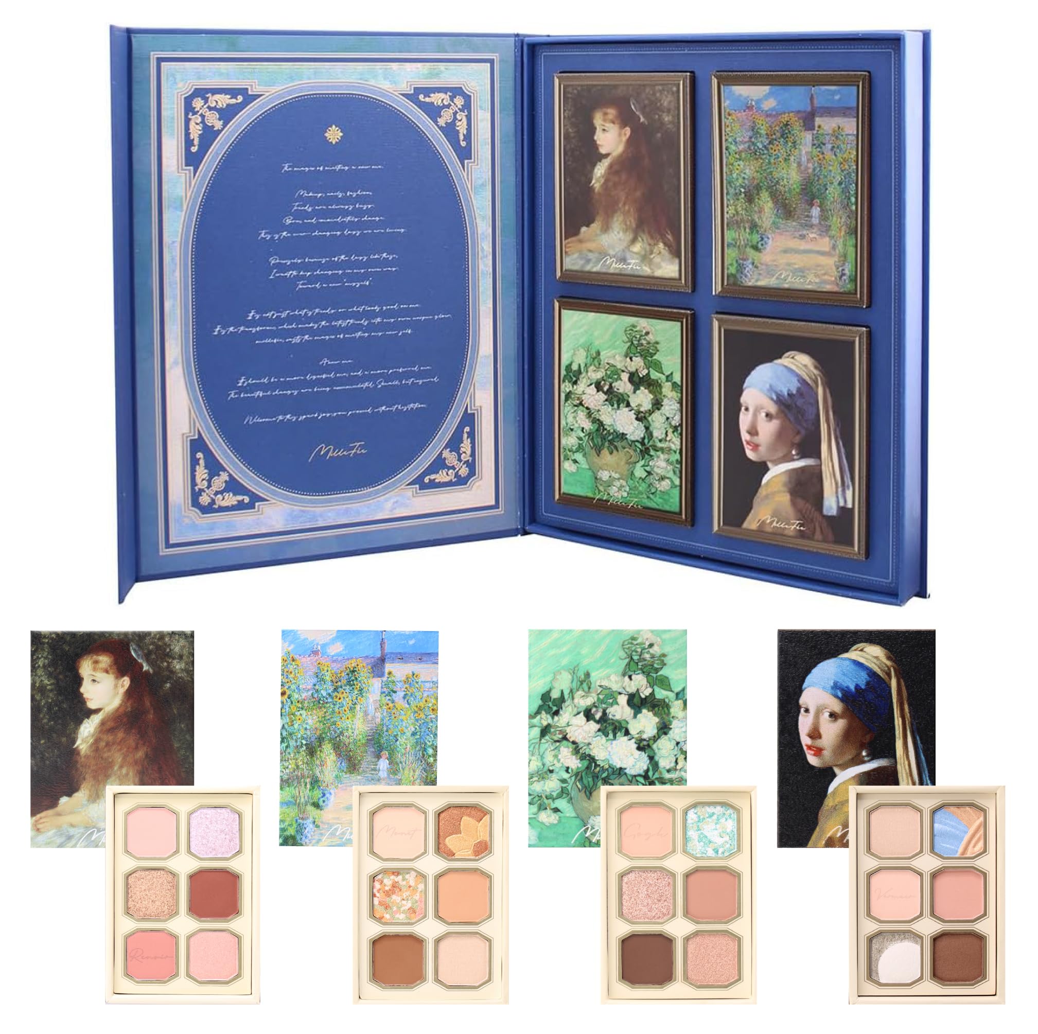 Amazon.co.jp: ミルフィー 絵画アイシャドウ イエベカラーセット 4個