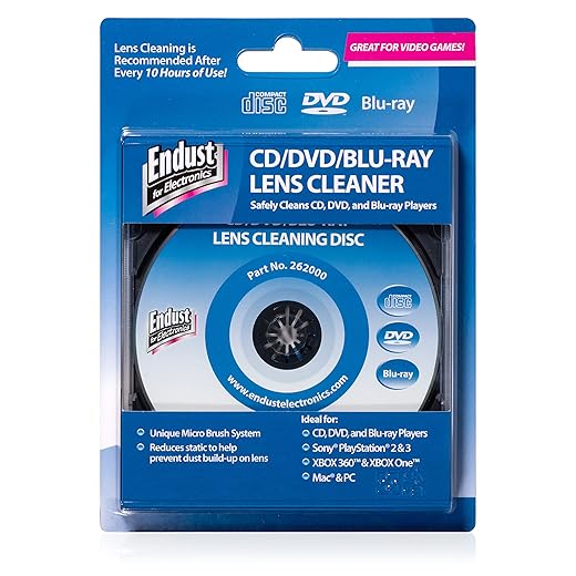Endust for Electronics; CD/DVD/Blu-Ray Lens Cleaner; (262000)