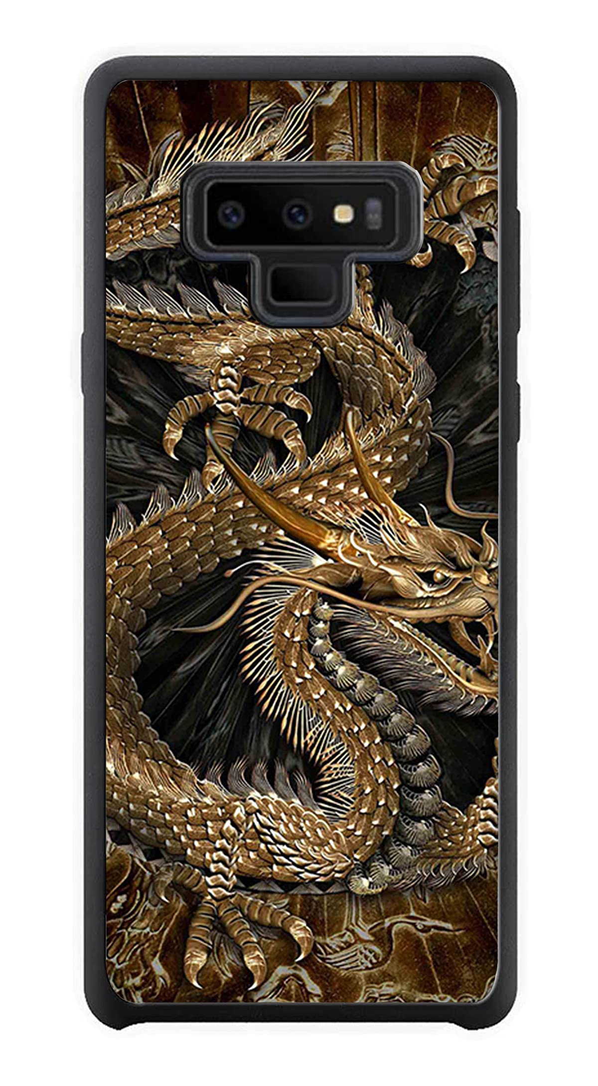 VUTTOOfor Samsung Galaxy Note 9 Case - Chinese Golden Dragon Pattern Phone case - TPU Shock Absorption Protection Phone Cover Case