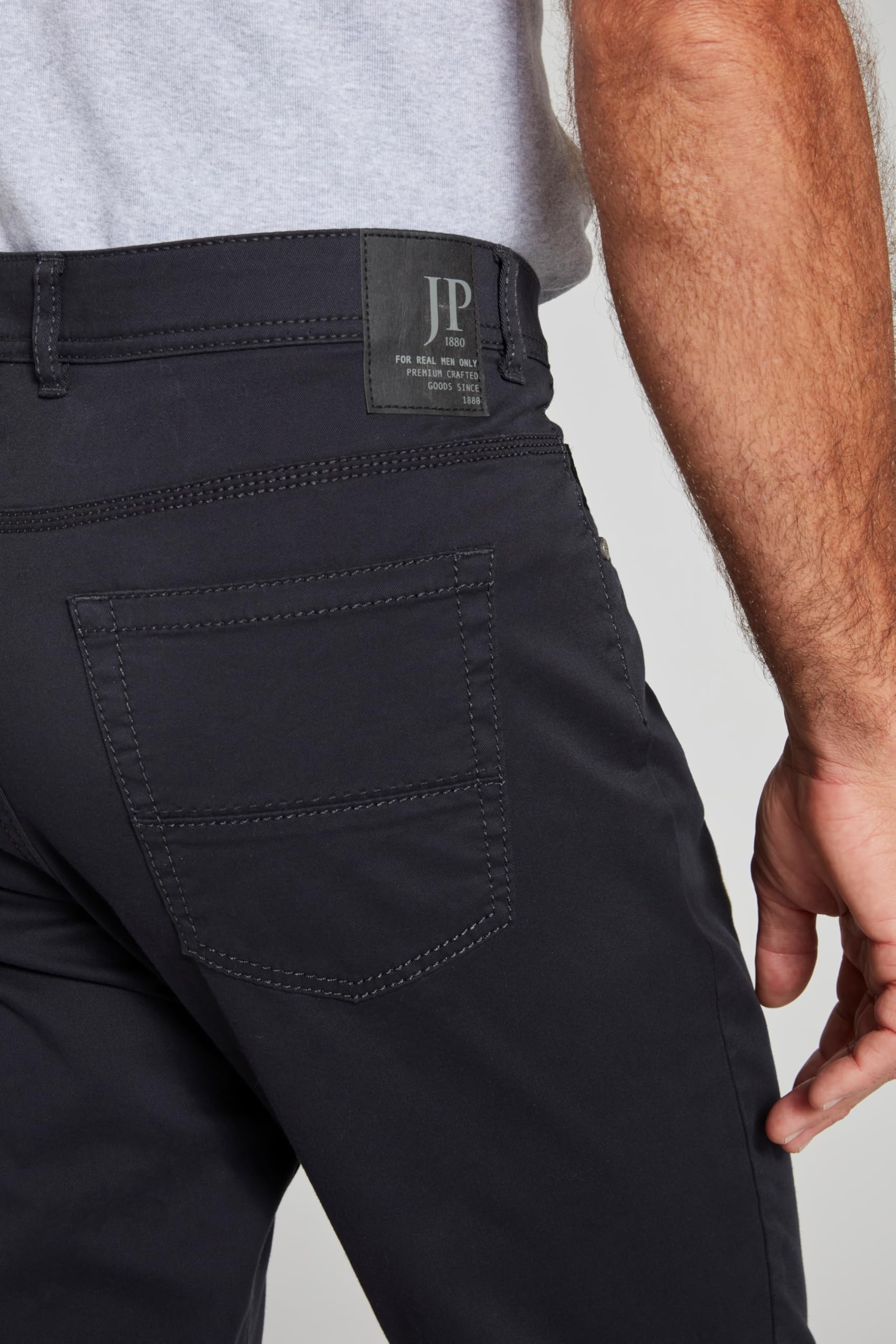 JP 1880 Herren große Größen Übergrößen Menswear L-8XL 5-Pocket Hose, elastischer Bund, Regular Fit 717157
