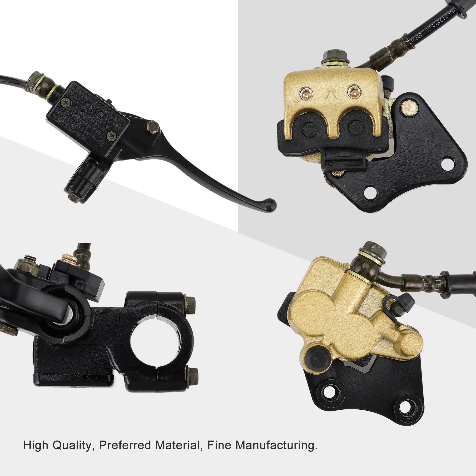 GOOFIT Ensemble D'Étrier de Maître Cylindre de Frein à Disque Avant Remplacement pour 50cc 70cc 90cc 110cc 125cc 150cc Dirt Bike Pit Bike