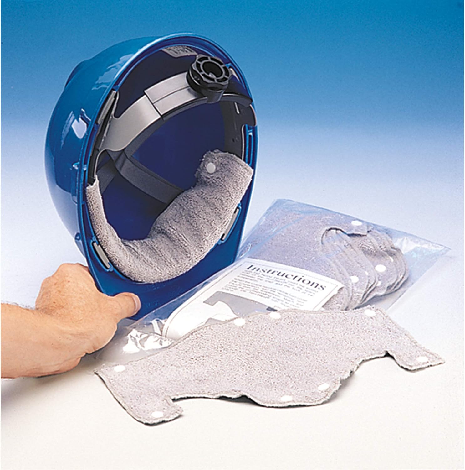 MSA 696688 Terri-Band Sweatband - Moisture Wicking Pad, Terry Cloth, Fits All MSA Hard Hat & Helmet Suspensions, Gray Color, Pack of 10, Durable Plastic Snaps, Reusable, Replaceable, Washable,Tan