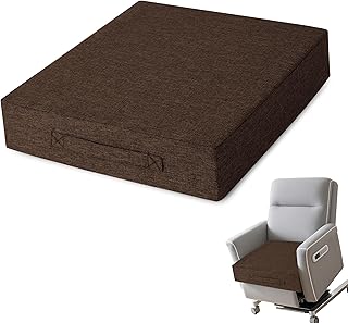 AddGrace Recliner Cushions for Elderly Thick Seat Cushion 20"x20"x4" Chair Pads with Non Slip