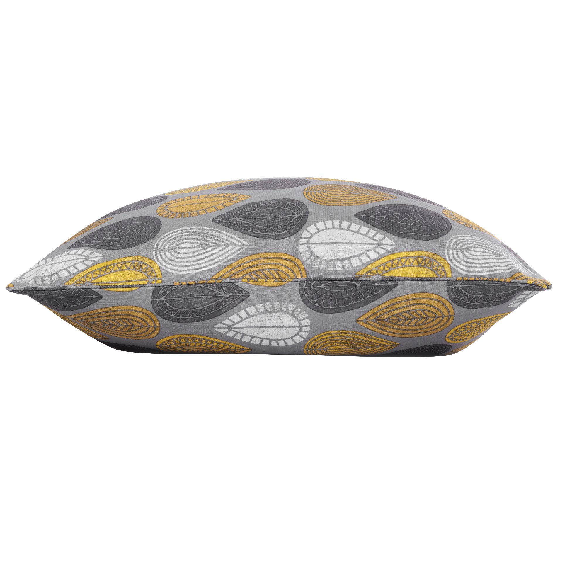 Cuscino Passepello Douceur D'Intérieur 60x60 Cm In Poliestere Unito, Colore Miele, Con Finitura Passamaneria - copertina