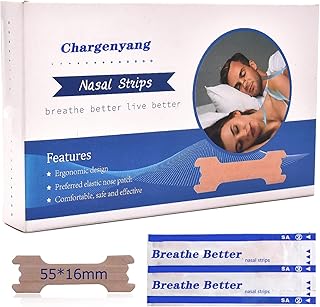 Chargen Medium Breathe Better Nasal Strips to Reduce Snoring Drug-Free Works Instantly to Improve Sleep Relieve Nasal Cong...