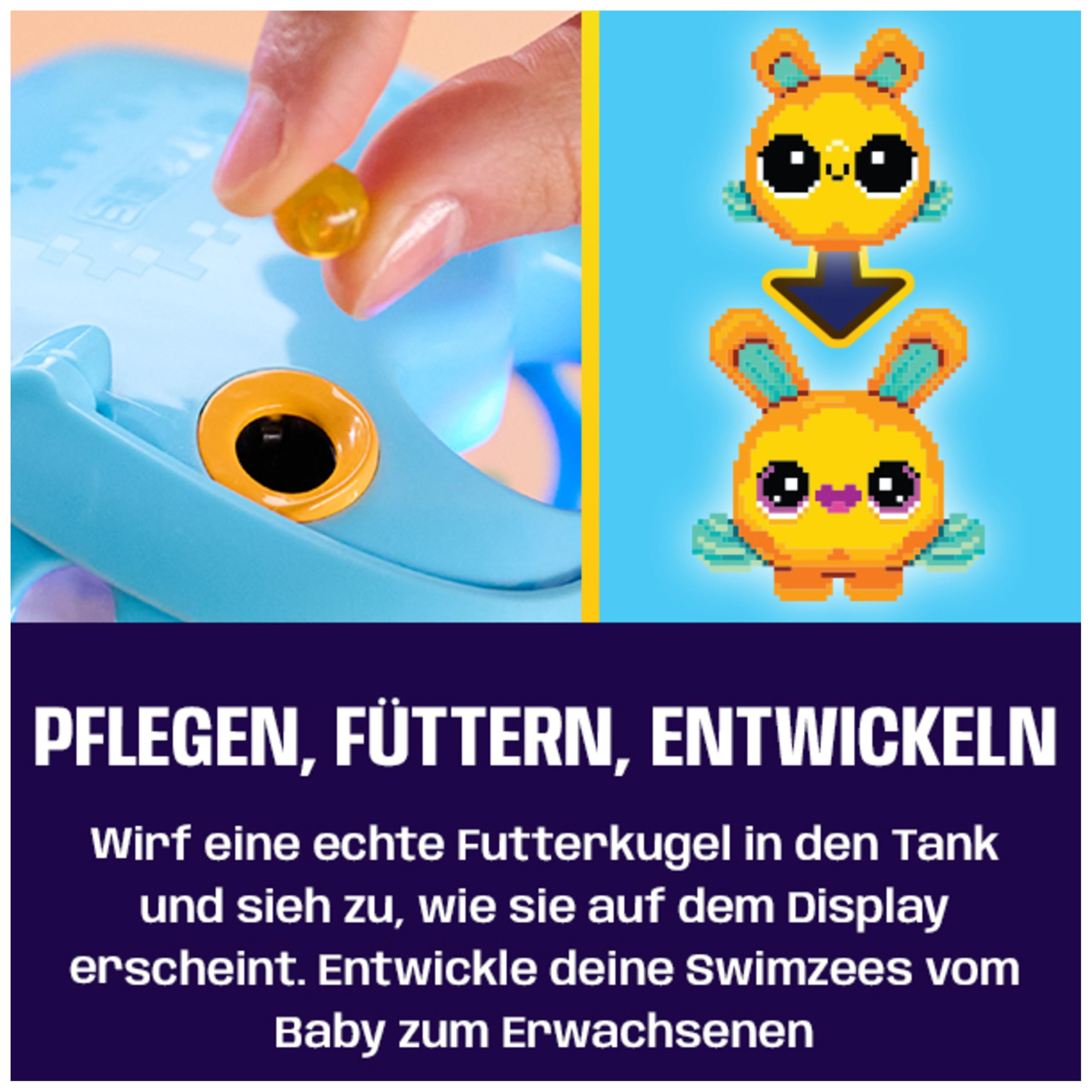 Bitzee Aquarium, digitales Haustier, sensorisches 3D Spielzeug ab 5 Jahren