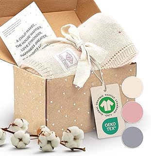 Merle Toys® Premium Cotton Baby Blanket for Newborn Soft, GOTS & OEKO-TEX Certified, 100% Organic Cellular Blankets Baby, Breathable Knitted Newborn Blanket, Cozy All-Season Comfort, Pearl White