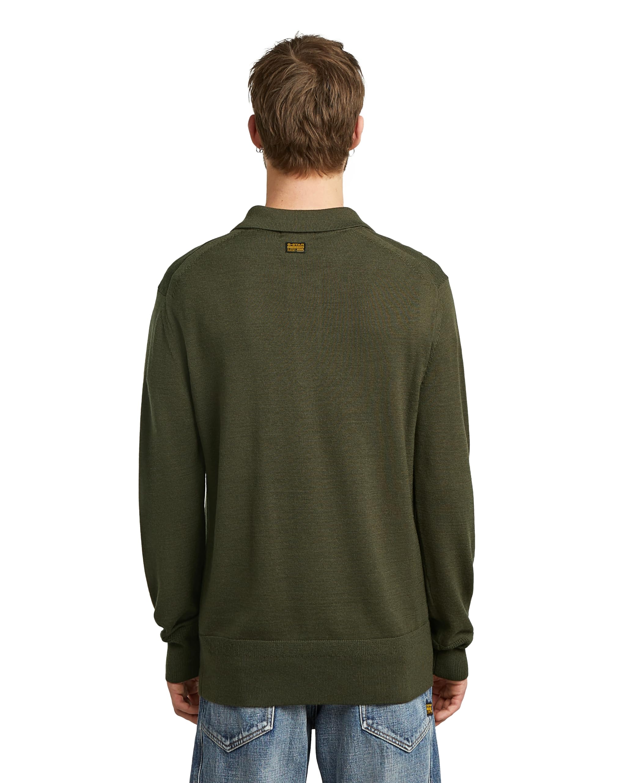 G-Star Herren Premium Core Dunda Knit Ls Polo Shirt