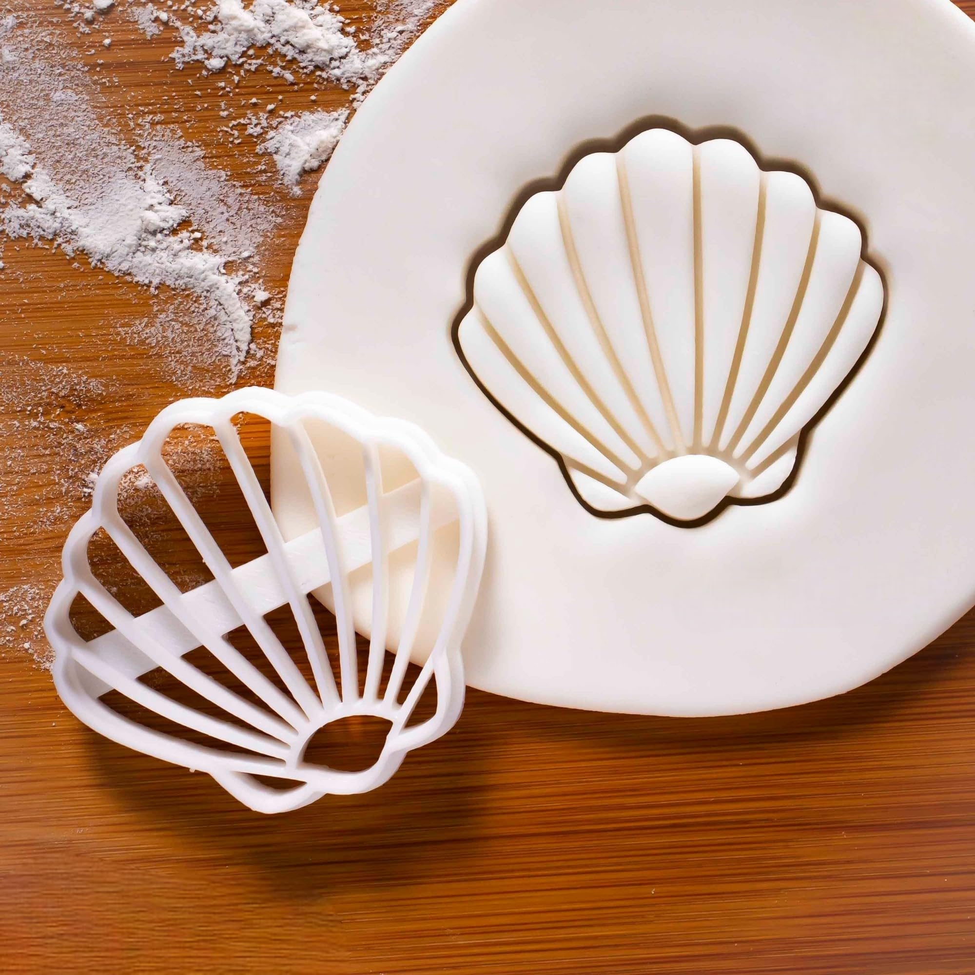 Seashell Cookie Cutter Set | Shell Shape Biscuit Molds Ocean-Themed Baking, Gingerbread Crafts, Beach Party Treats | Perfect Cookies, Fondant, Coastal-Themed Décor (ONLY SEA Shell)-image-28