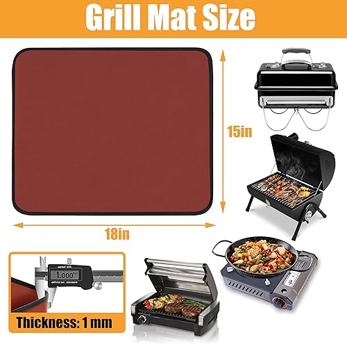 Miniatura 81 de Alfombrillas resistentes al calor de 25 x 19.5 pulgadas para parrilla al aire libre para proteger tu mesa de preparación y mesa de parrilla al aire