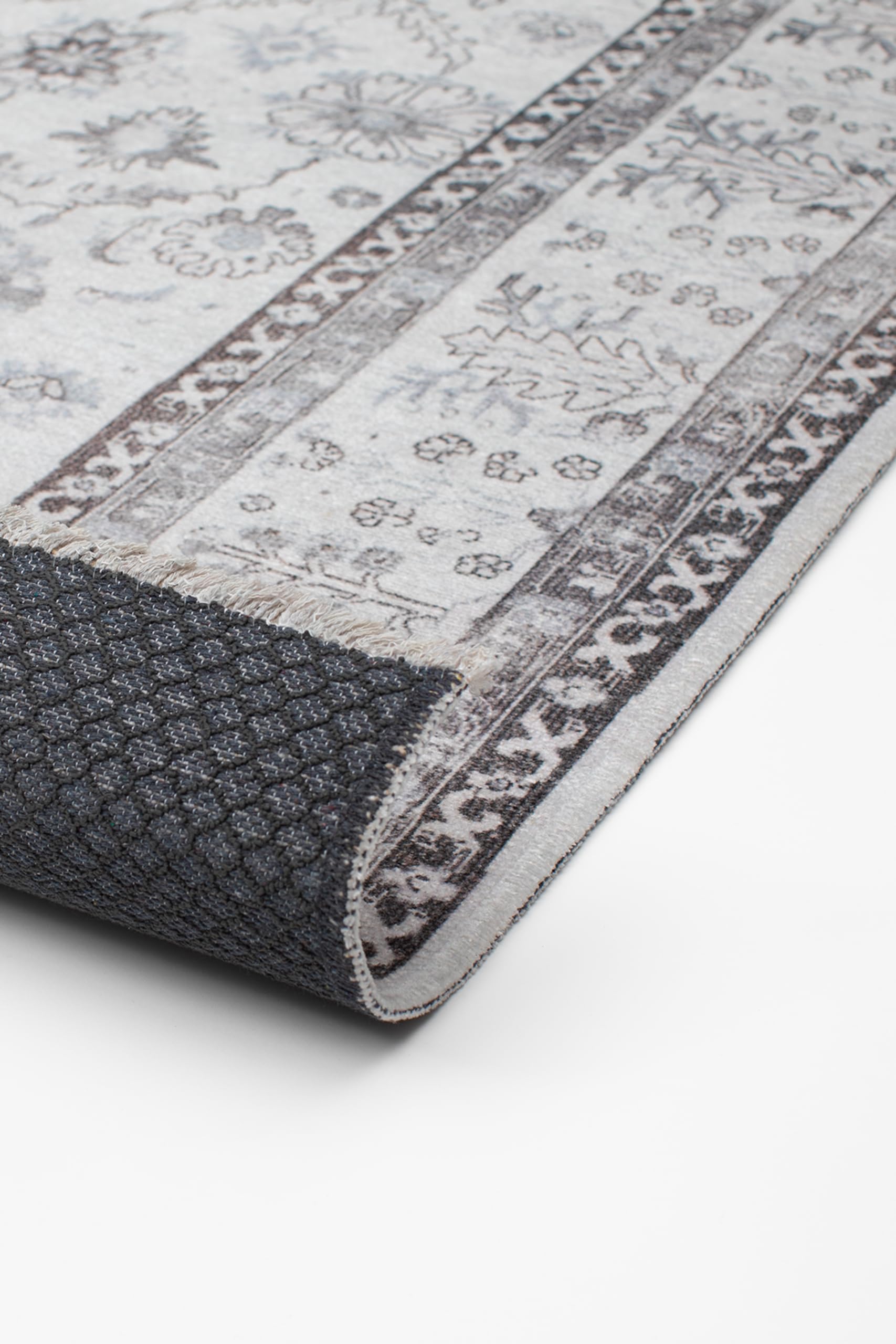 TESSO LIVING Tapis de Couloir 80x215 cm Sable Tissé Plat Vintage Antidérapant Chauffage au Sol