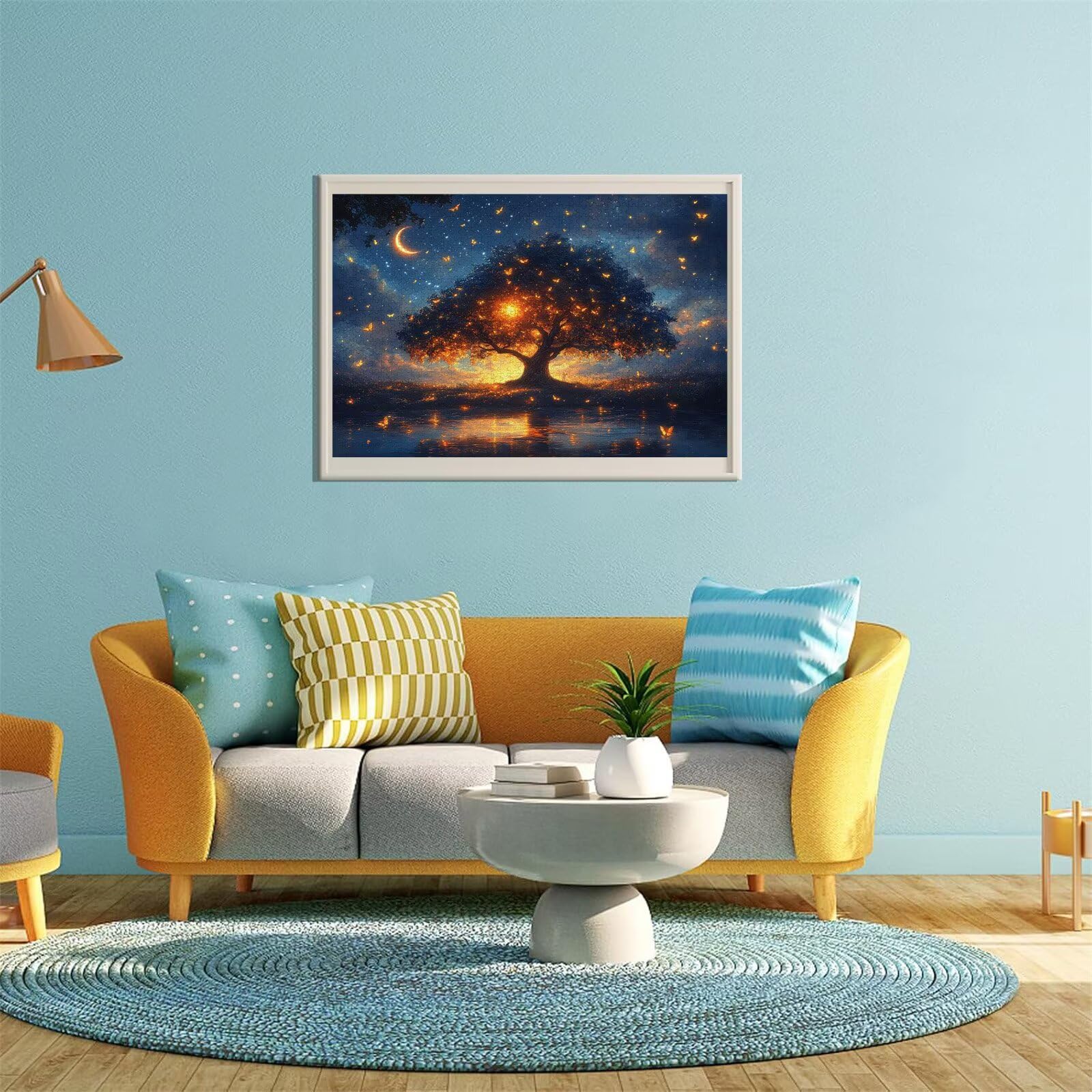 Puzzle Erwachsene 5000 Teile Baum Sternenhimmel Educa Jigsaw für Kinder ab 8 Jahren Mädchen Jungen, Erwachsene Impossible Klassische Puzzles, Anspruchsvoll Spielspaß, Als Geschenke 105x156cm t-910