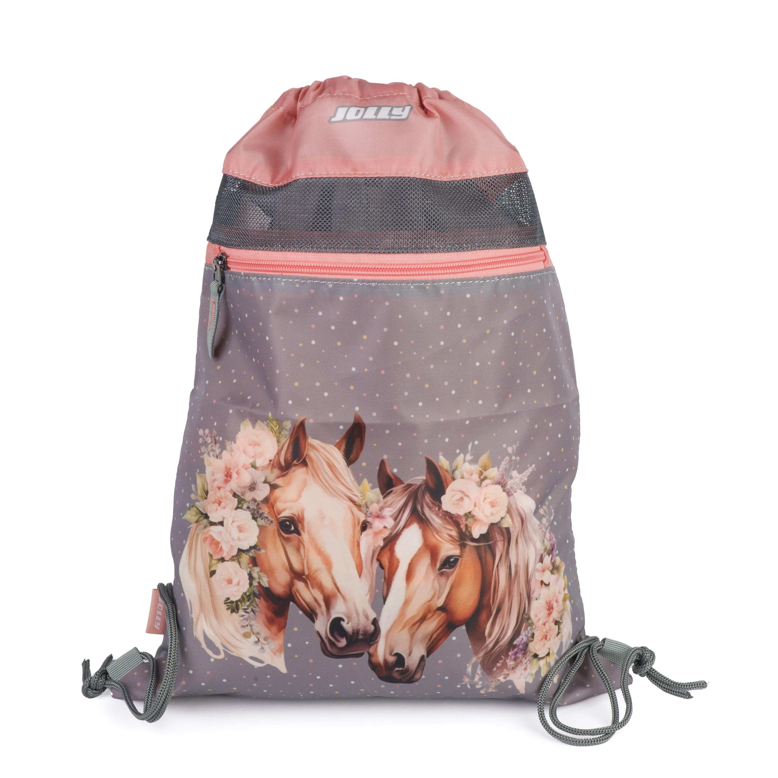 JOLLY Schultaschen Set Classic Horse – Ergonomischer Schulranzen, 46-teiliges Schulset mit Turnbeutel, Federpennal & Zubehör, für Kinder 6–10 Jahre