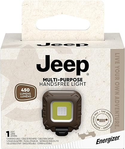 Miniatura 11 de Energizer Jeep MP-450 - Linterna frontal recargable, ultra brillante LED recargable con luz blanca, roja, verde, resistente al agua para exteriores,