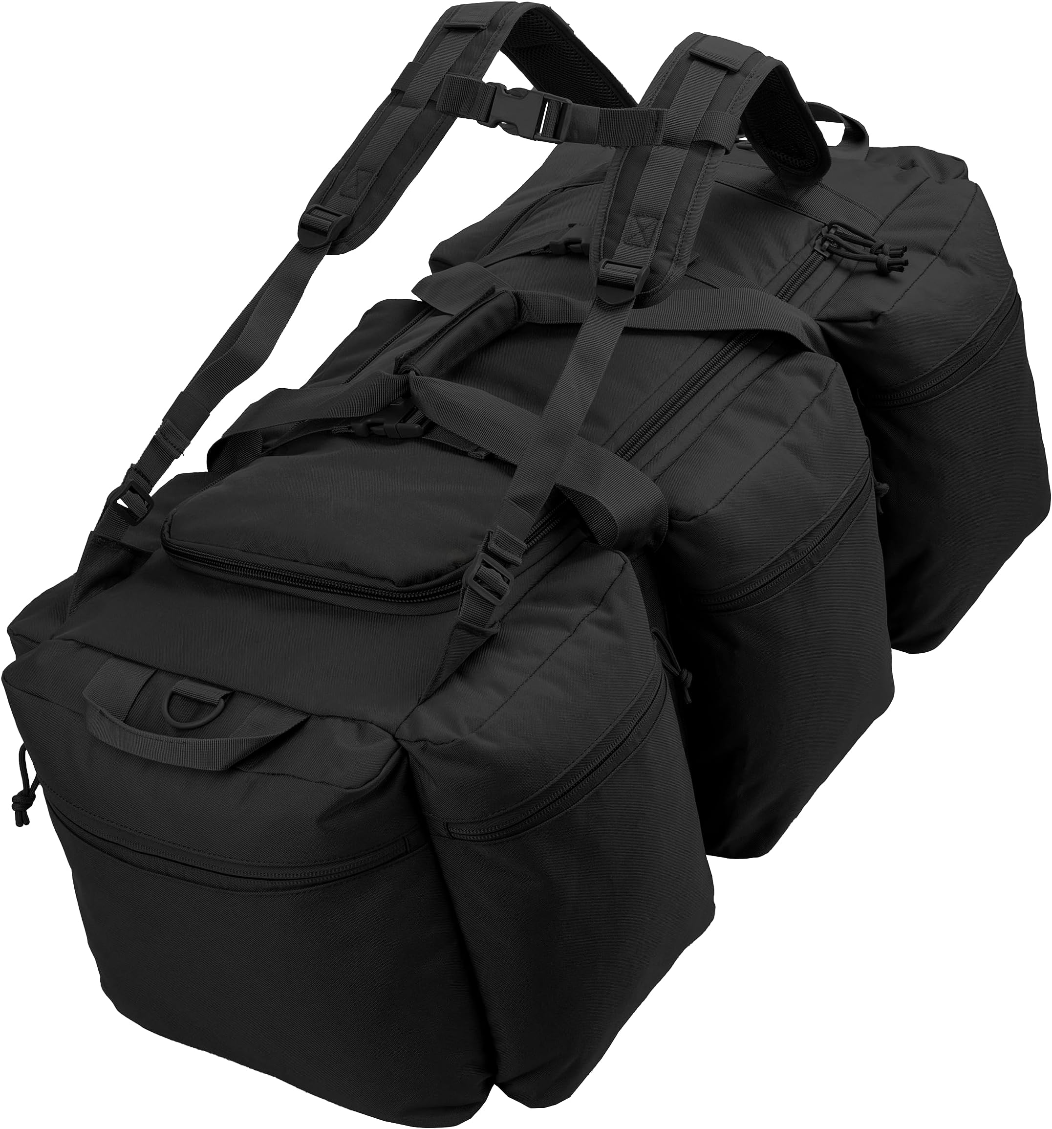 Large Military Duffle Bag Army Travel Bag Tactical and Sports Equipment Gear Holdall Bag with Removable Backpack Straps 100L