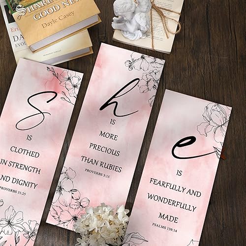 Miniatura 3 de Qunclay 3 piezas de flores rosas inspiradoras decoración de pared, regalo de arte de madera motivacional colgante citas cristianas decoración floral