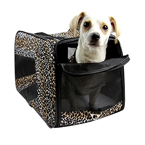 Miniatura 8 de Pet Smart Cart, grande, negro, con ruedas, con ruedas, bolsa de viaje plegable plegable de lados suaves, bolsa de equipaje aprobada por la aerolínea