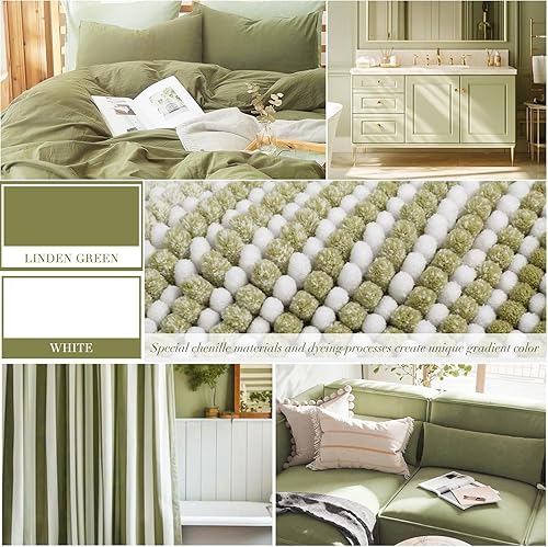 Miniatura 202 de BSICPRO Juego de alfombras y tapetes de baño, 2 piezas de felpilla gruesa y absorbente, antideslizantes, suaves y peludas para baño, lavables a