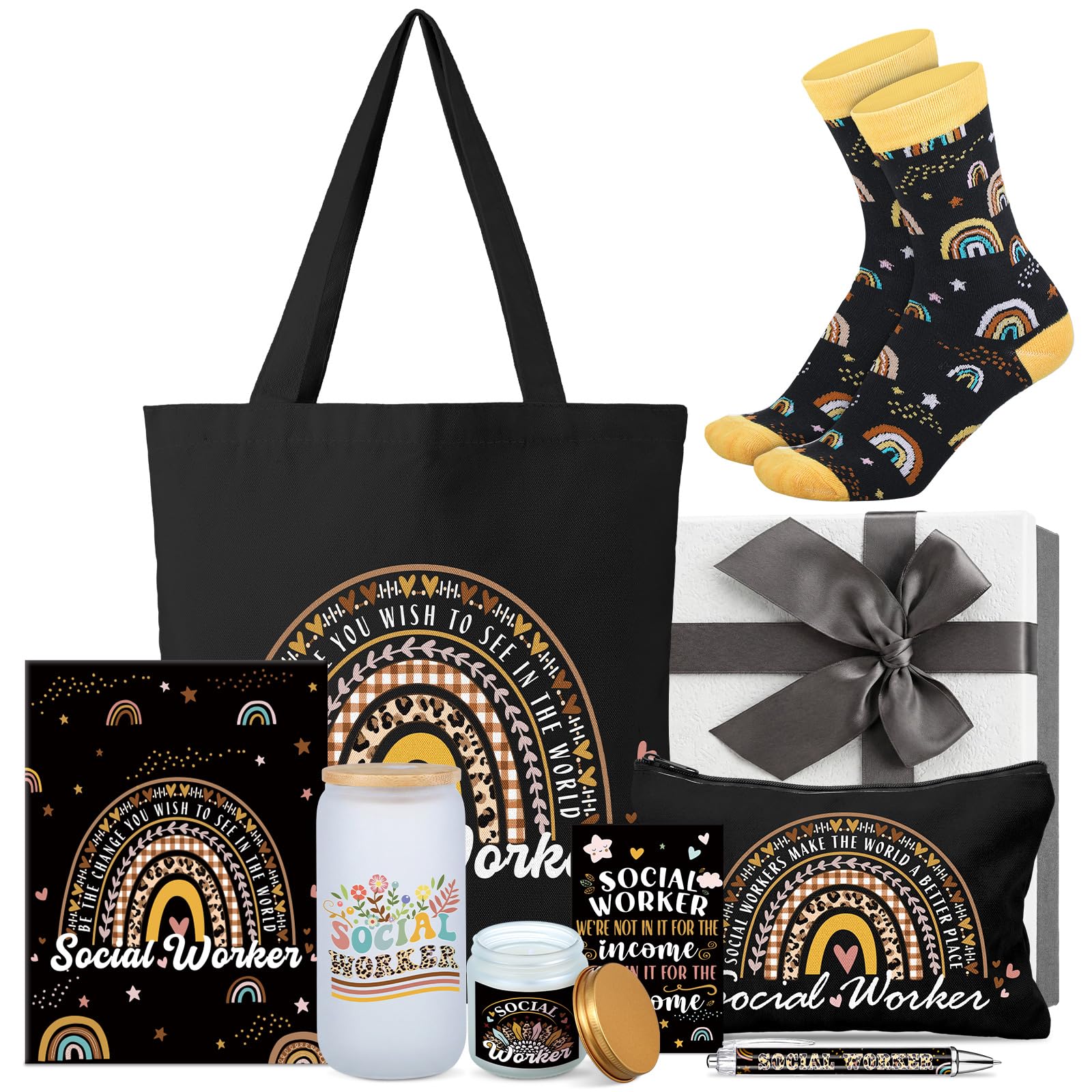 Regalos para trabajadoras sociales mujeres para organizar la oficina con taza y libreta