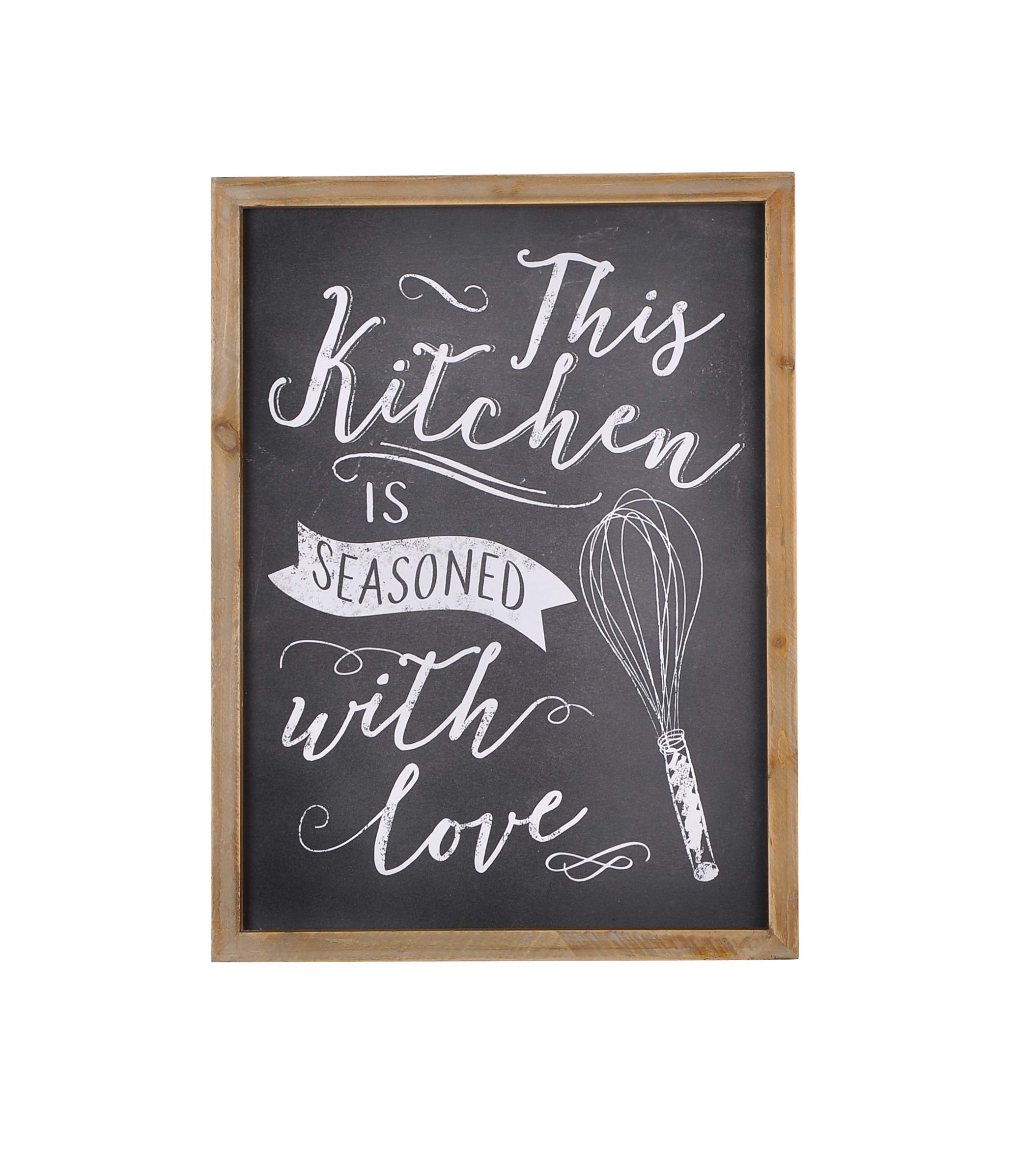 Buy Rustic Wood Framed Wood Wall Decor Kitchen Signs with This Kitchen