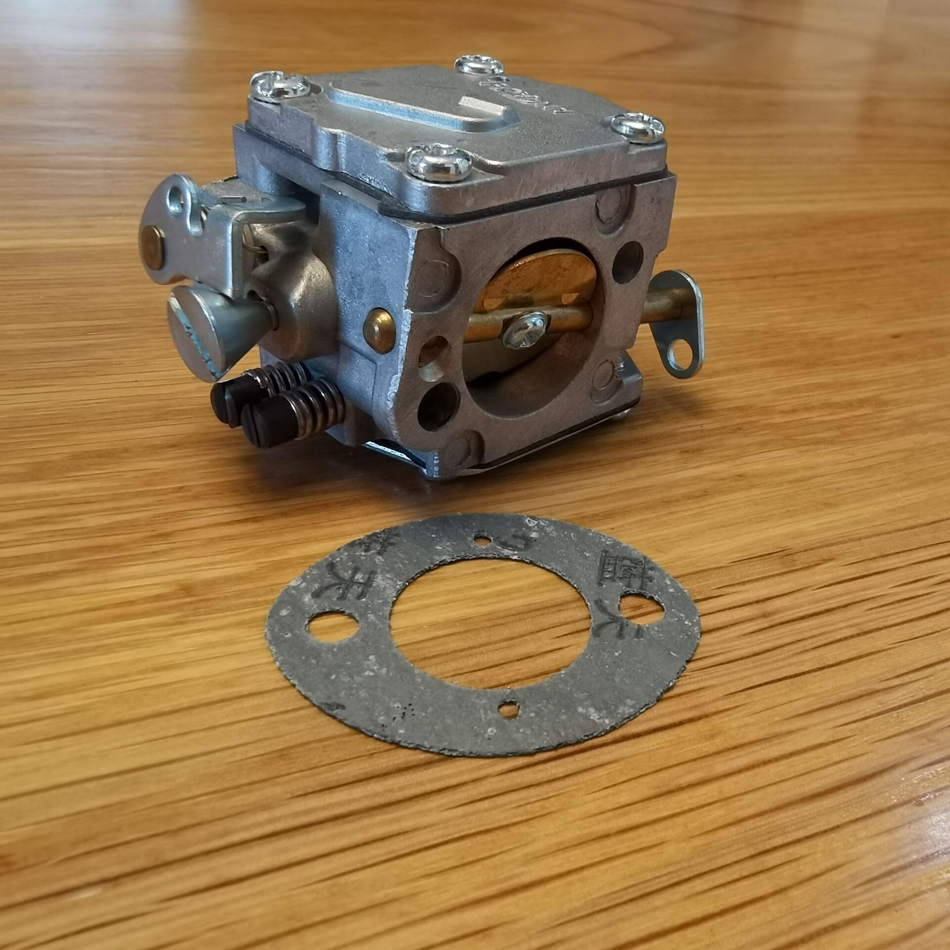 EVTSCAN Bricolage Carburetor En Aluminium De Remplacement Pour Tronçonneuse Compatible Avec Husqvarna 61/266/268/272 XP, Pour Une Coupe Haute Performance