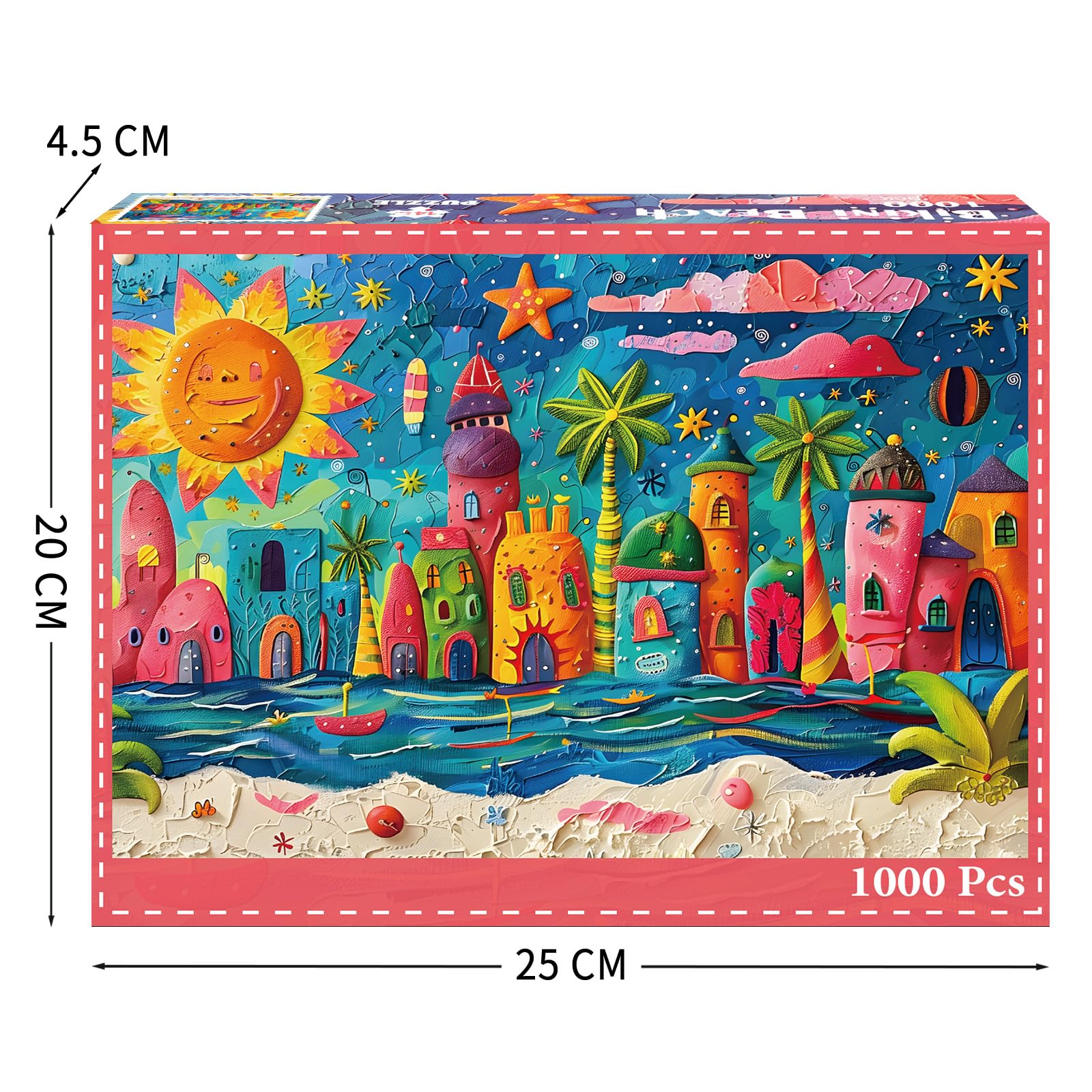 Puzzles 1000 Pieces for Adults jigsaw puzzles for adults 1000 Piece Puzzle Challenging Game for The Whole for Women Gifts for Men Theme:Bikini Beach - Image 3