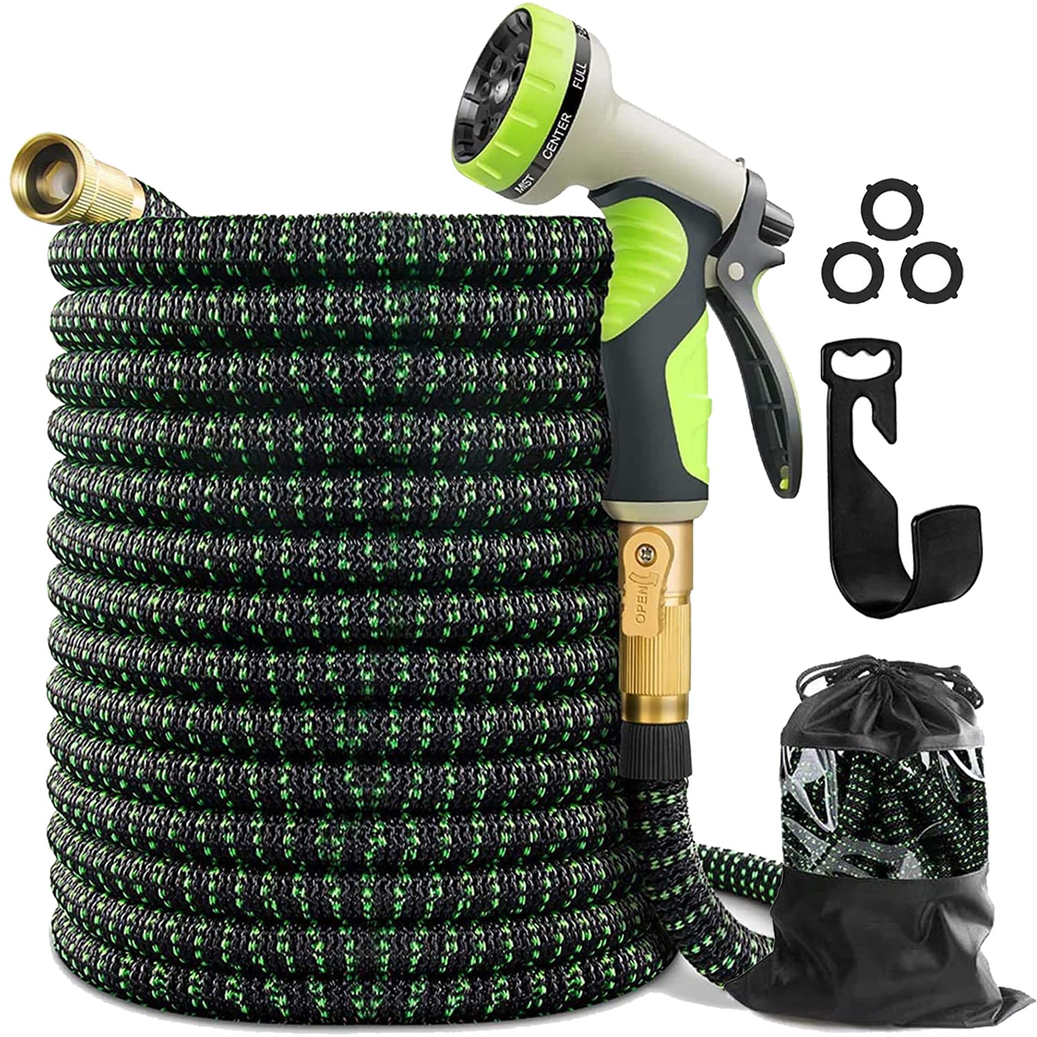 Buy Expandable Garden Hose 100 ft Water Hose with Triple Layer Latex