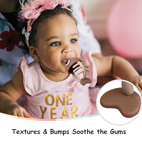 Miniatura 3 de Mombella - Juguetes de dentición para bebés de 3 a 6 meses con clip para chupete, mordedor de pez payaso para bebés de 6 a 12 meses, juguete de