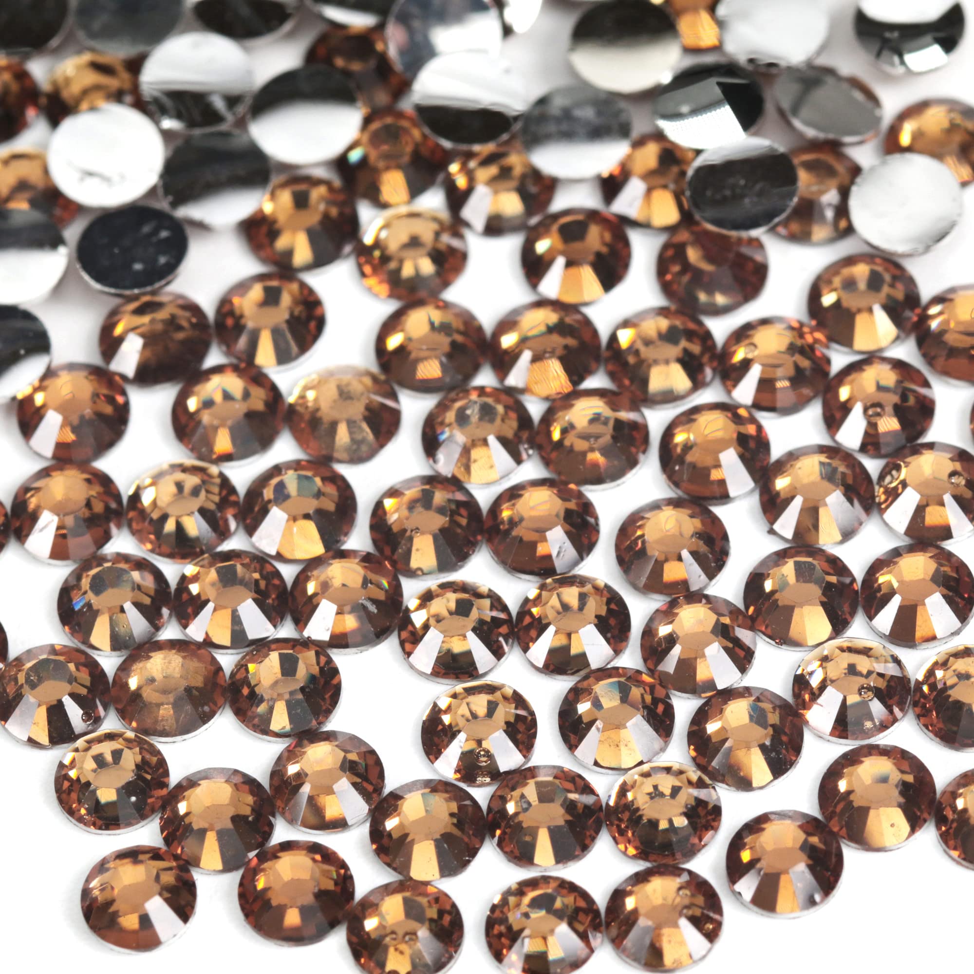 250pcs 6mm Flat Back Non-Stick Rhinestone Crystal Diamantes Nail Art & Craft Scrapbooking Embellishments 90 Available Colours (6mm, AB Clear #A13) — view 44