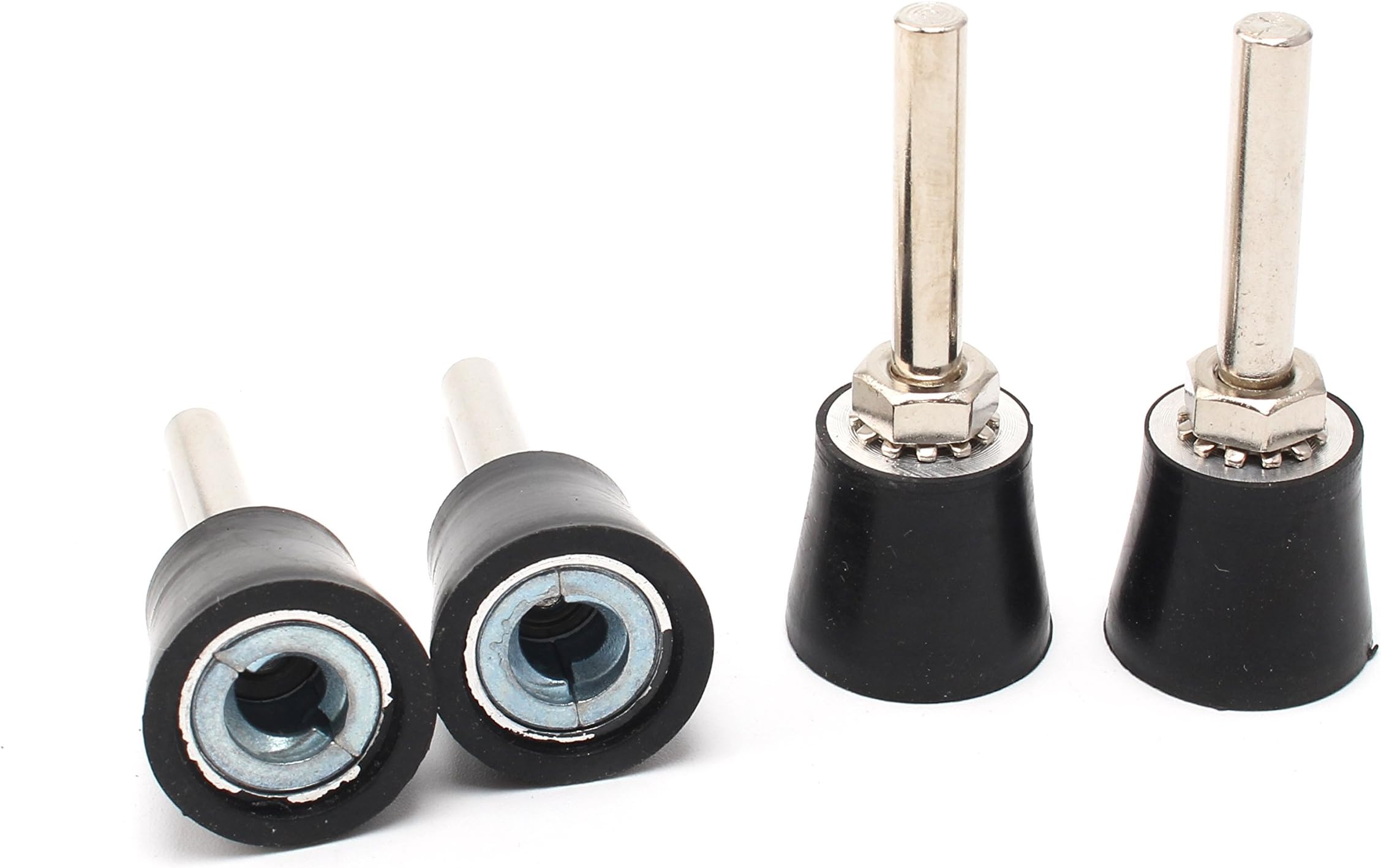 4Pcs 1"Disc Pad Holder - 1/4" Shank for Polishing Round Rotating Tools