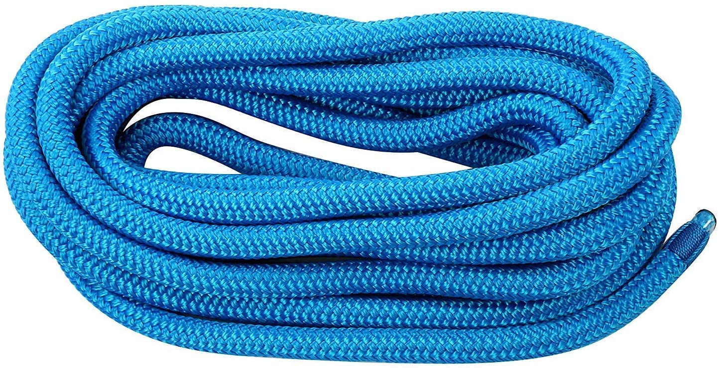 FreeTec 2 piezas de cuerda para barco de nailon con ojo, 12 mm de diámetro, 6 m de largo, color azul