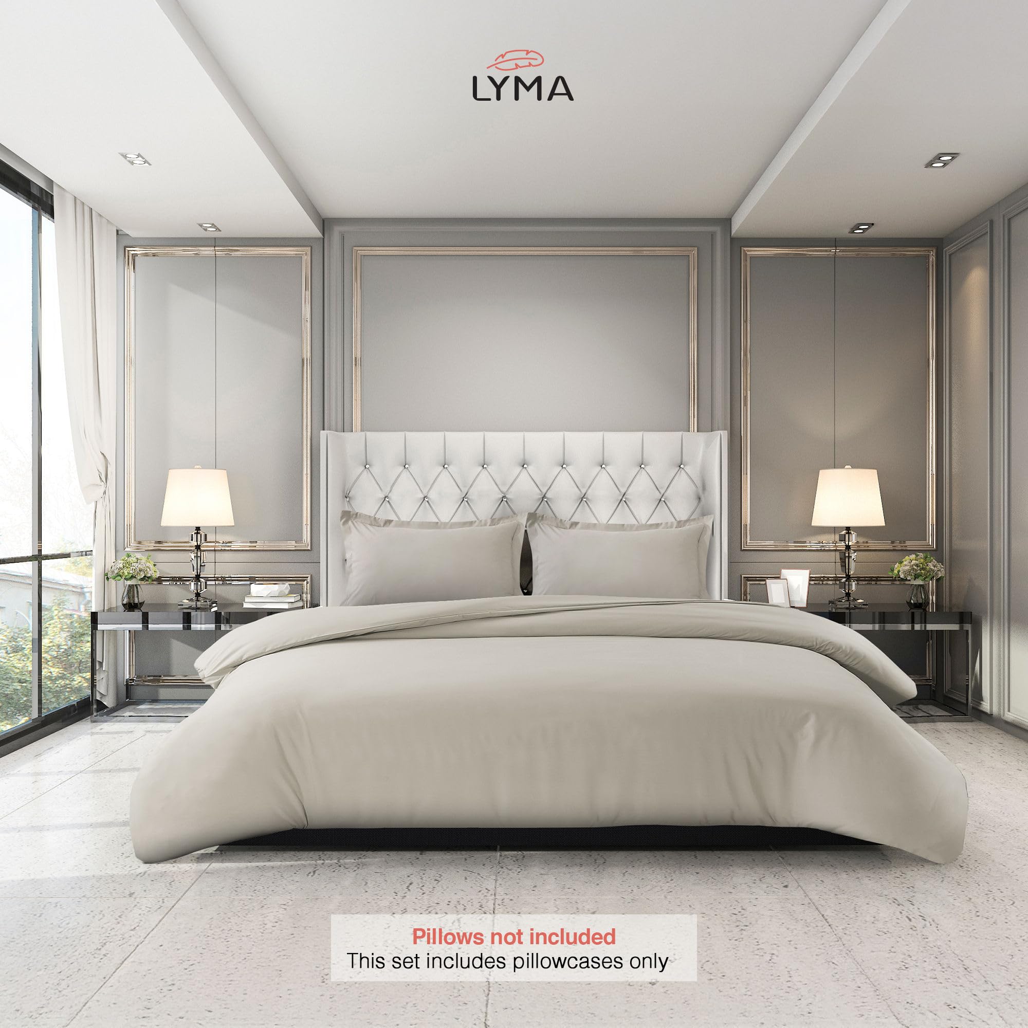 LYMA Pillow Cases Pack of 2 & 4,Ultra Soft Breathable Housewife & Oxford Cover - Image 4