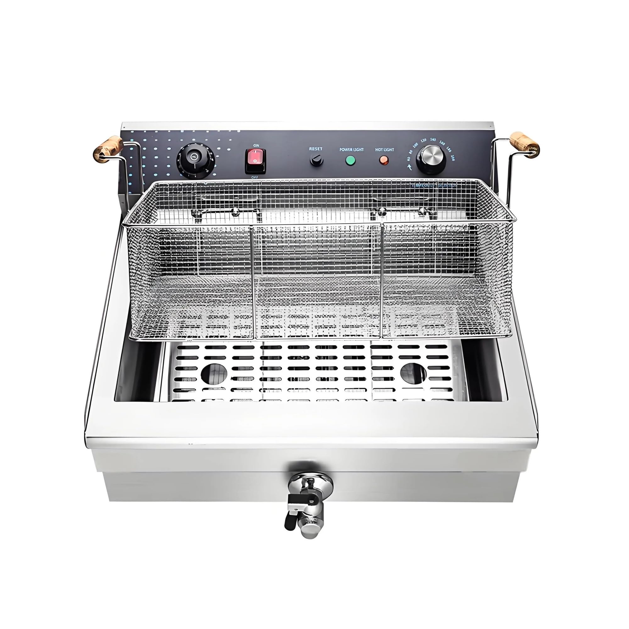 Equipo De Cocina Comercial Freidora Eléctrica Grande 30 Litros Calentamiento RáPido