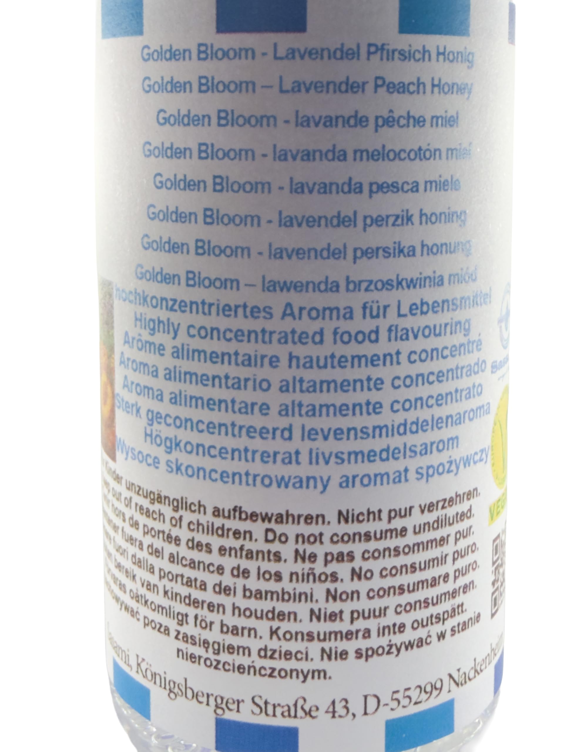 Golden Bloom – lawenda brzoskwinia miód aromat koncentrat – Wegański – Sasami – 100ml