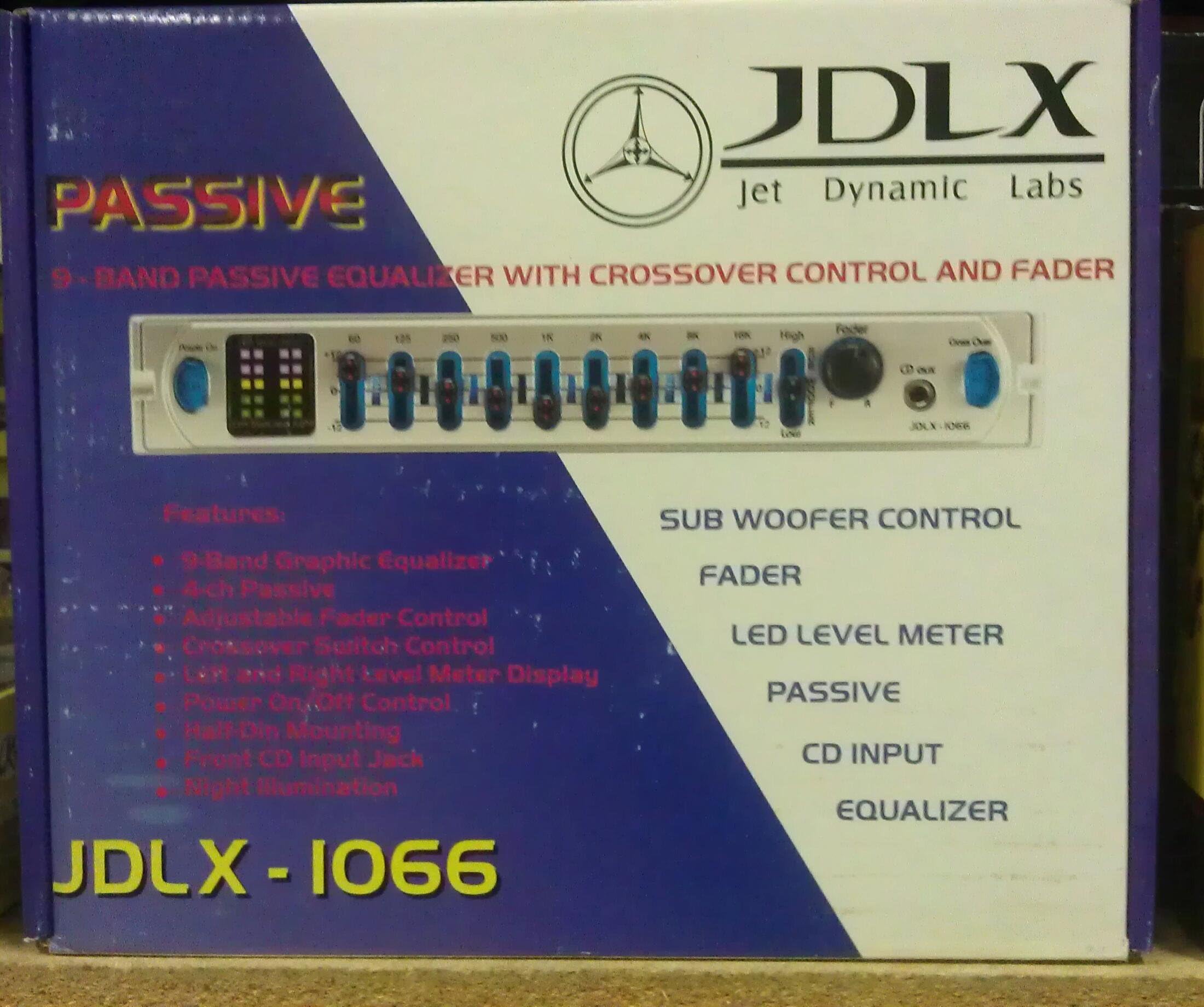 JDLX-1066 9 BAND PASSIVE GRAPHIC EQUALIZER