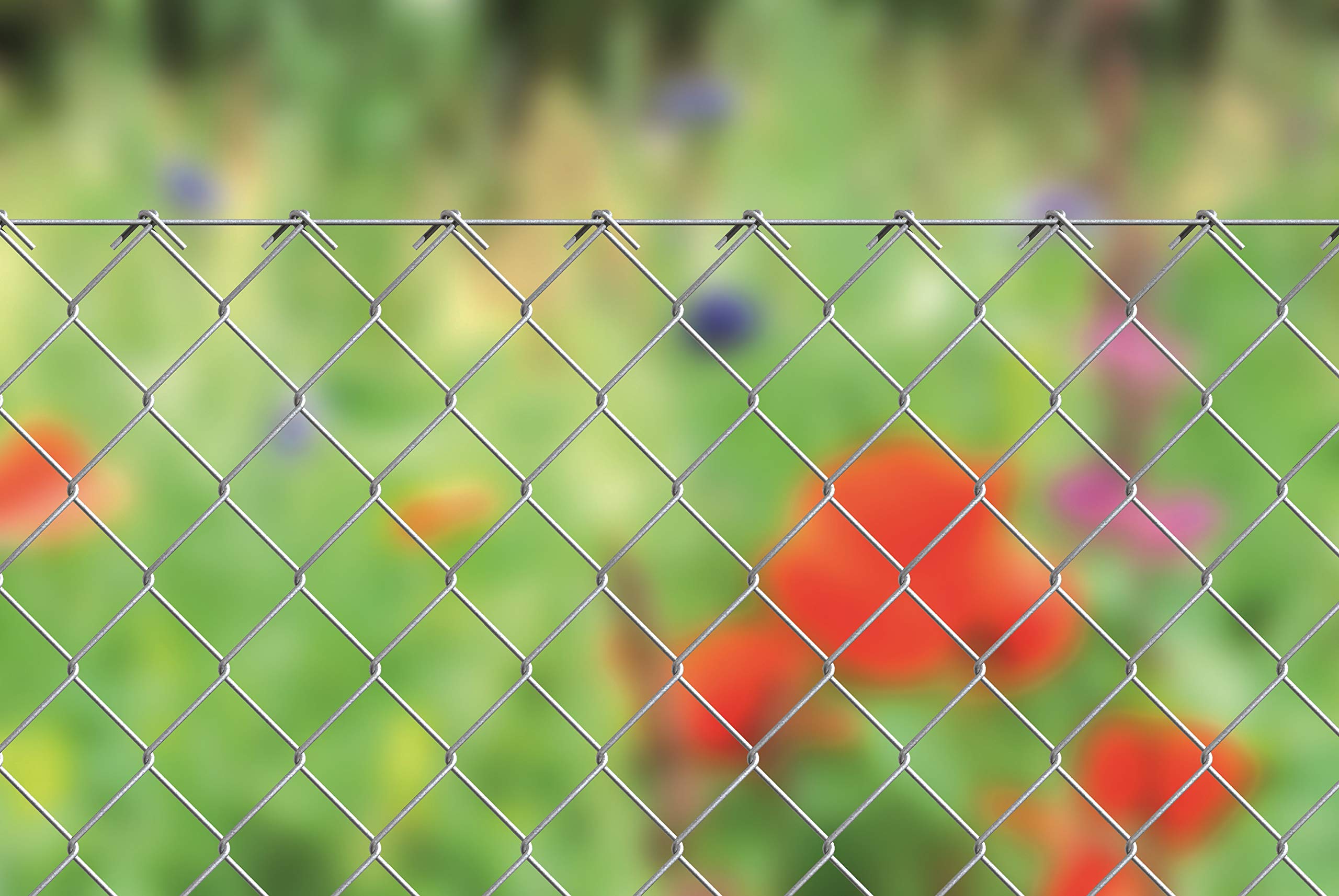 Alberts 634216 Maschendrahtzaun als Zaun-Komplettset, zum Einbetonieren | verschiedene Längen und Höhen | verzinkt | Höhe 100 cm | Länge 10 m