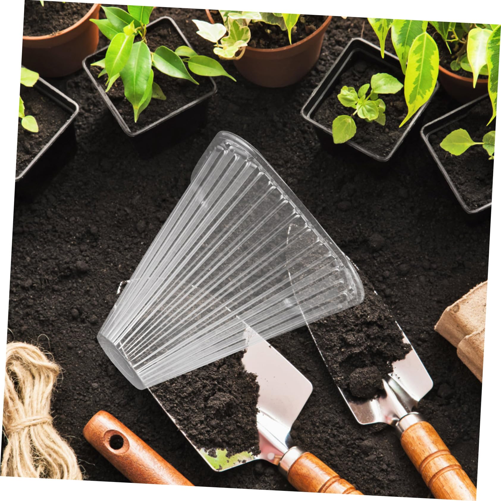 Toddmomy Cloche Conique de Protection pour Plantes, Lot de 10, Pet