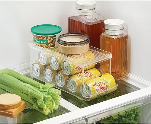 Miniatura 10 de iDesign Tapa de plástico para alimentos y refrescos para refrigerador congelador y despensa para organizar té pop cerveza agua sin BPA 1375 x 575 x