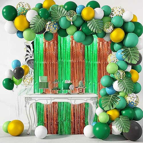 Miniatura 294 de Cortinas de fondo de flecos de papel de aluminio para fiestas, 3 piezas, 39.6 x 98.4 pulgadas, azul retro 48 Retro Azul,03 Rosa,04 Rosa