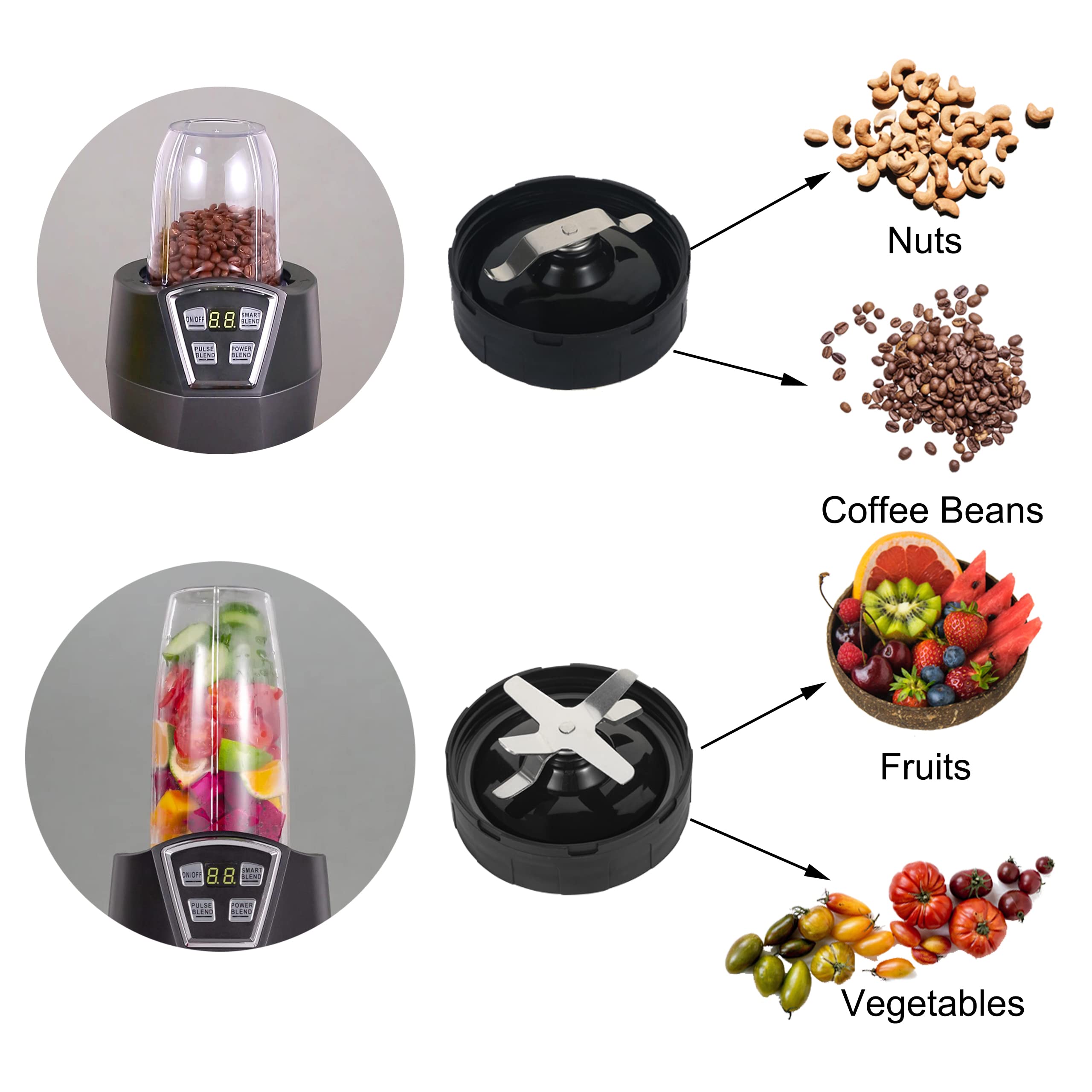 Smoothie maker,Smoothie Blenders,1000 watt with Two Blade and Two Cup