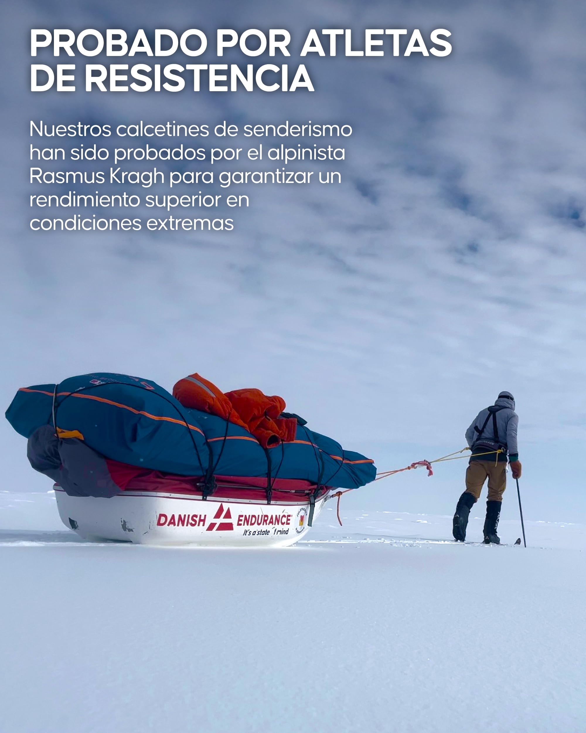 DANISH ENDURANCE Calcetines de Algodón Orgánico, Suaves, Transpirables, Hombre y Mujer, 1 Pack