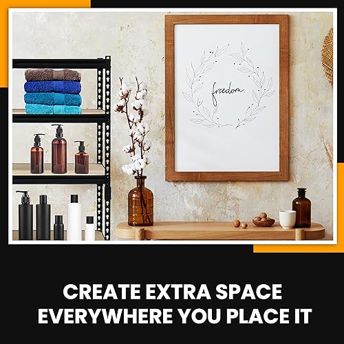 Miniatura 4 de Estantería de acero de 5 estantes de 300in de ancho x 120in de profundidad x 238in de alto capacidad de 3000 libras color negro