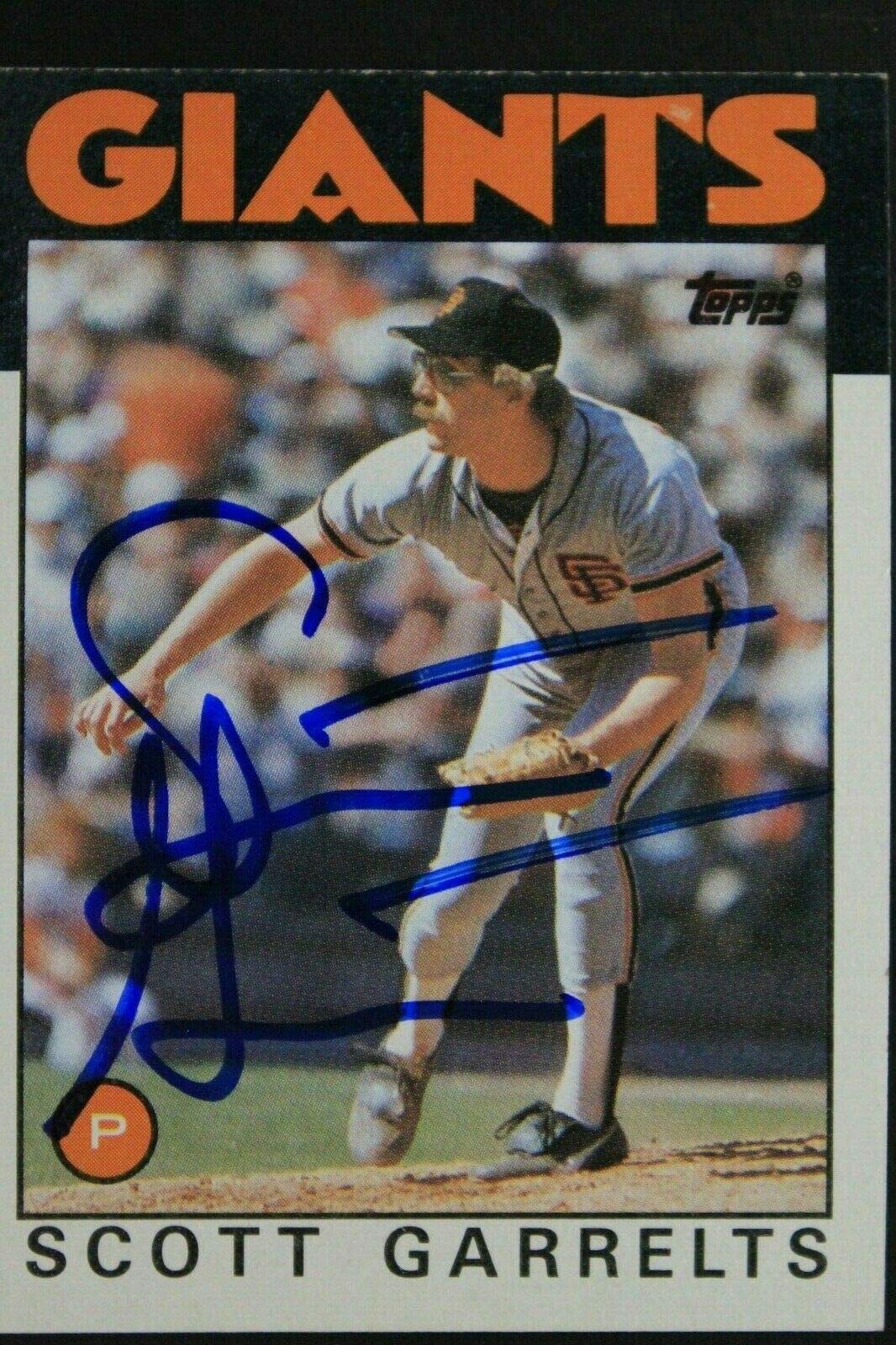 Scott Garrelts San Francisco Giants Autographed 1986 Topps #395 Signed Card