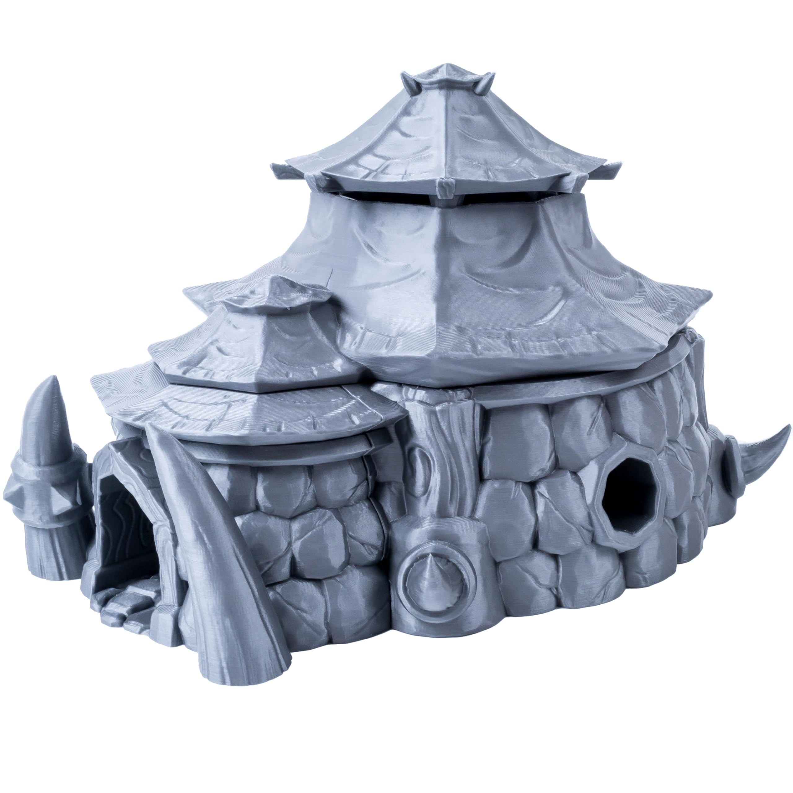 3D Vikings Orc Camp - Big House for Orc Encampments, Perfect for Orcish Tabletop RPGs, 28/32mm Scale