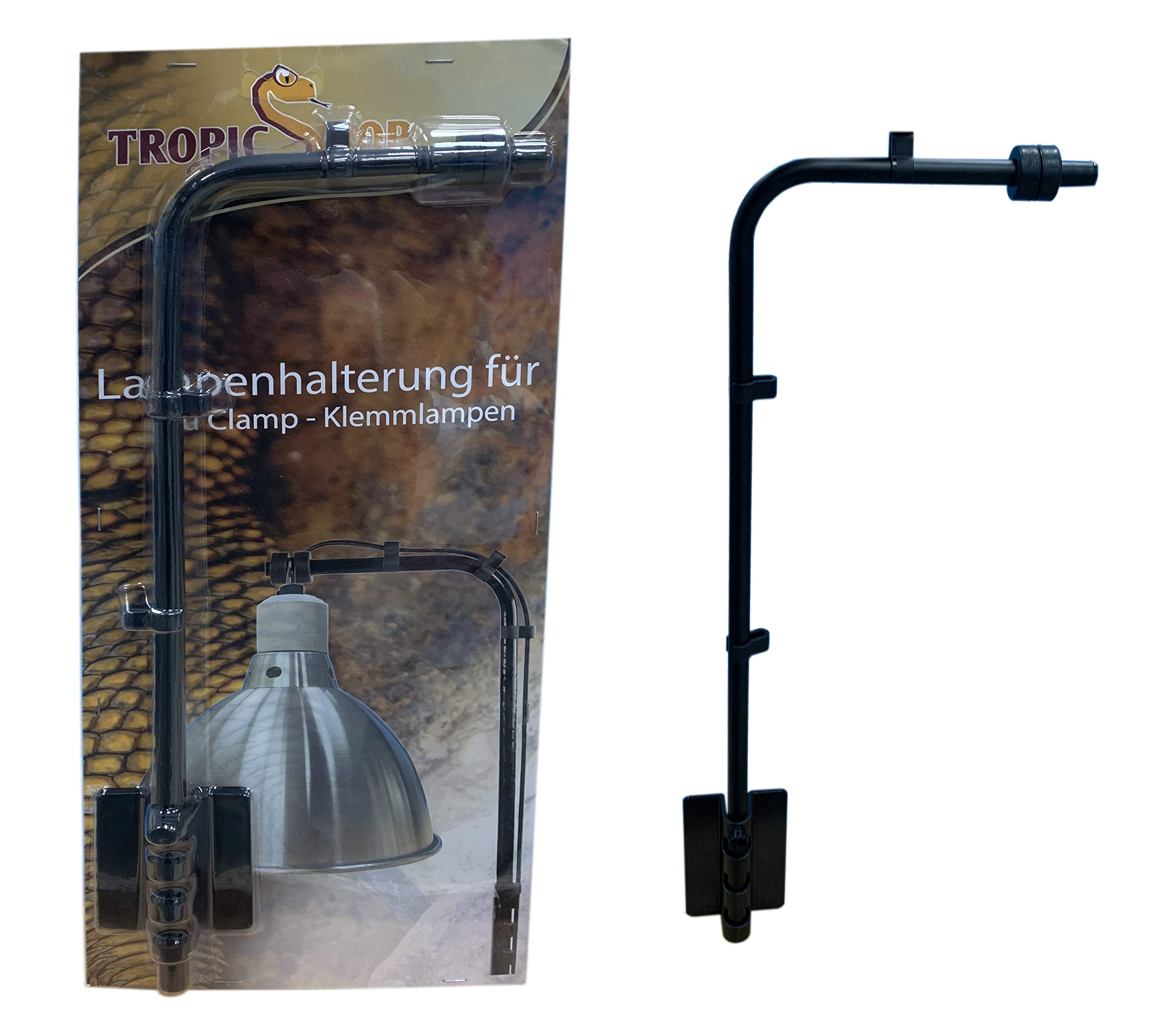 TropicShop Lampenhalterung für Alu Clamp - Klemmlampen (Arm-Befestigung) - Terrarien Lampenständer